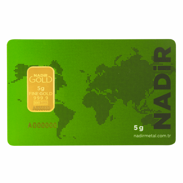 5 GRAM GOLD BAR NADIR 