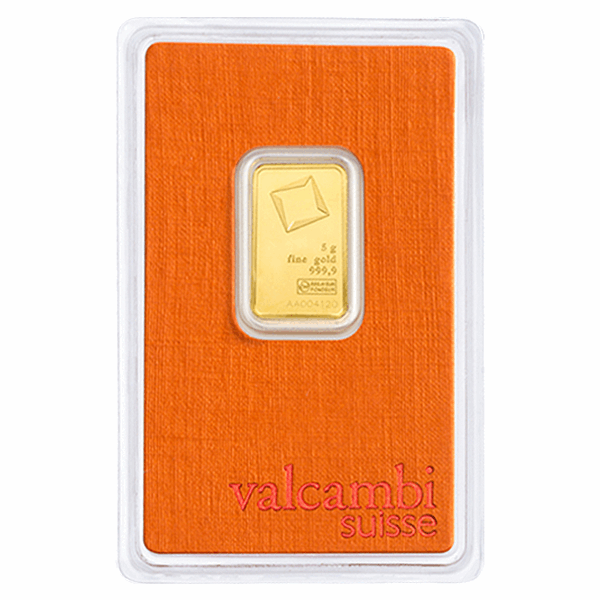 5 GRAM GOLD BAR VALCAMBI 