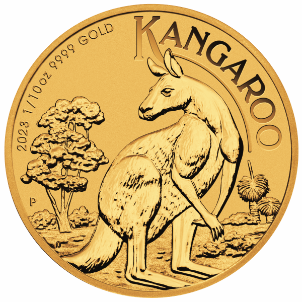2023 1/10 OZ AUSTRALIAN GOLD KANGAROO 
