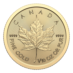 2024 1/10 OZ CANADIAN GOLD MAPLE LEAF 