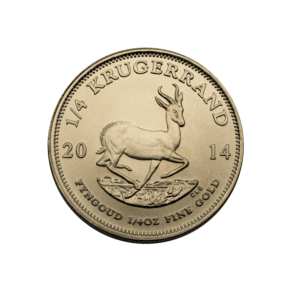 1/4 OZ SOUTH AFRICAN GOLD KRUGERRAND 