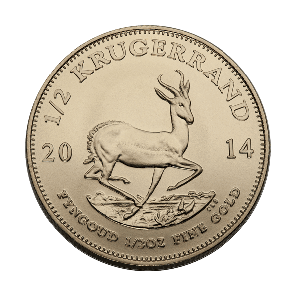 1/2 OZ SOUTH AFRICAN GOLD KRUGERRAND 