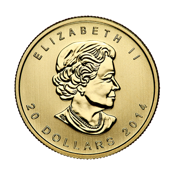 1/2 OZ CANADIAN GOLD MAPLE LEAF