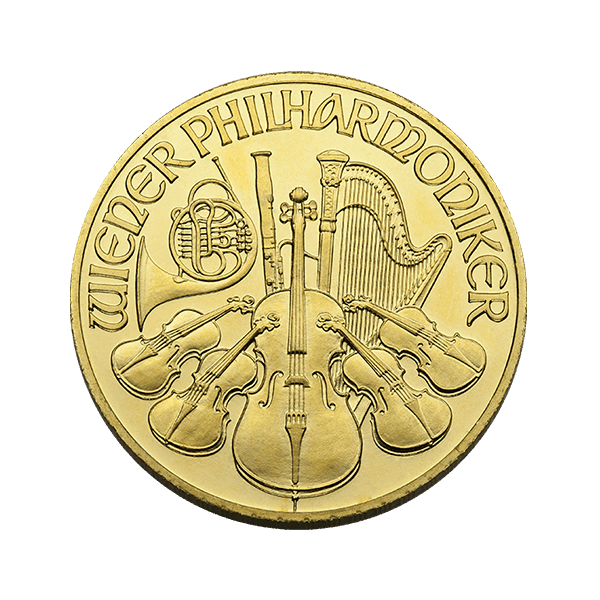 1/2 OZ AUSTRIAN GOLD PHILHARMONIC