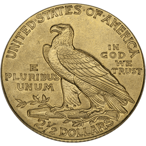 $2.5 U.S GOLD INDIAN AU 