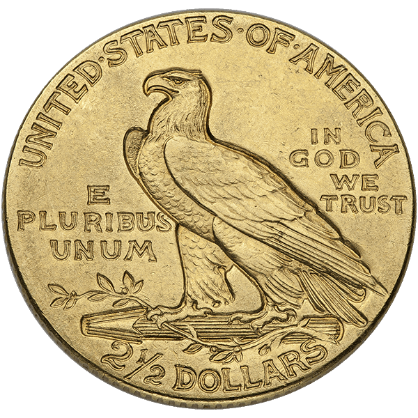 $2.5 U.S. GOLD INDIAN XF 