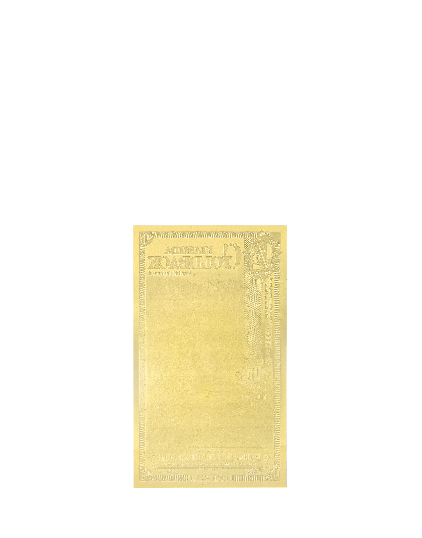 Florida 1/2 Goldback  other side
