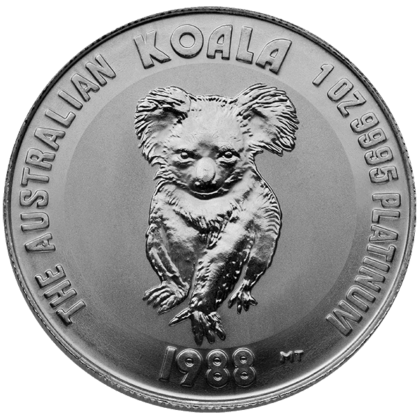 1 OZ AUSTRALIAN PLATINUM KOALA 