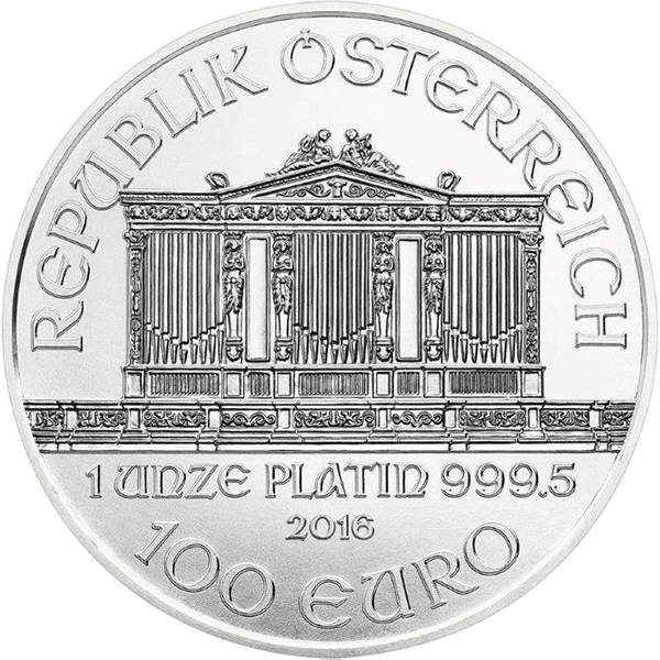  1 OZ AUSTRIAN PLATINUM PHILHARMONIC 