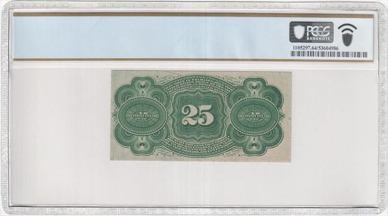 Fr. 1303 25 Cent Fractional Currency Fourth Issue PCGS  64 PPQ