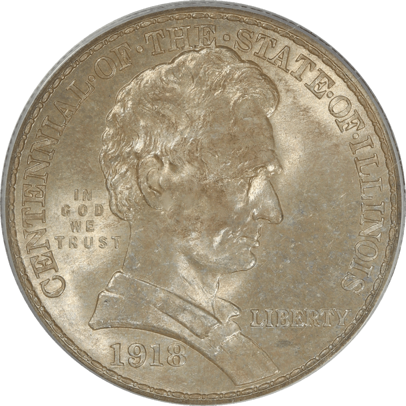 1918 50C Lincoln Commem PCGS MS 65 