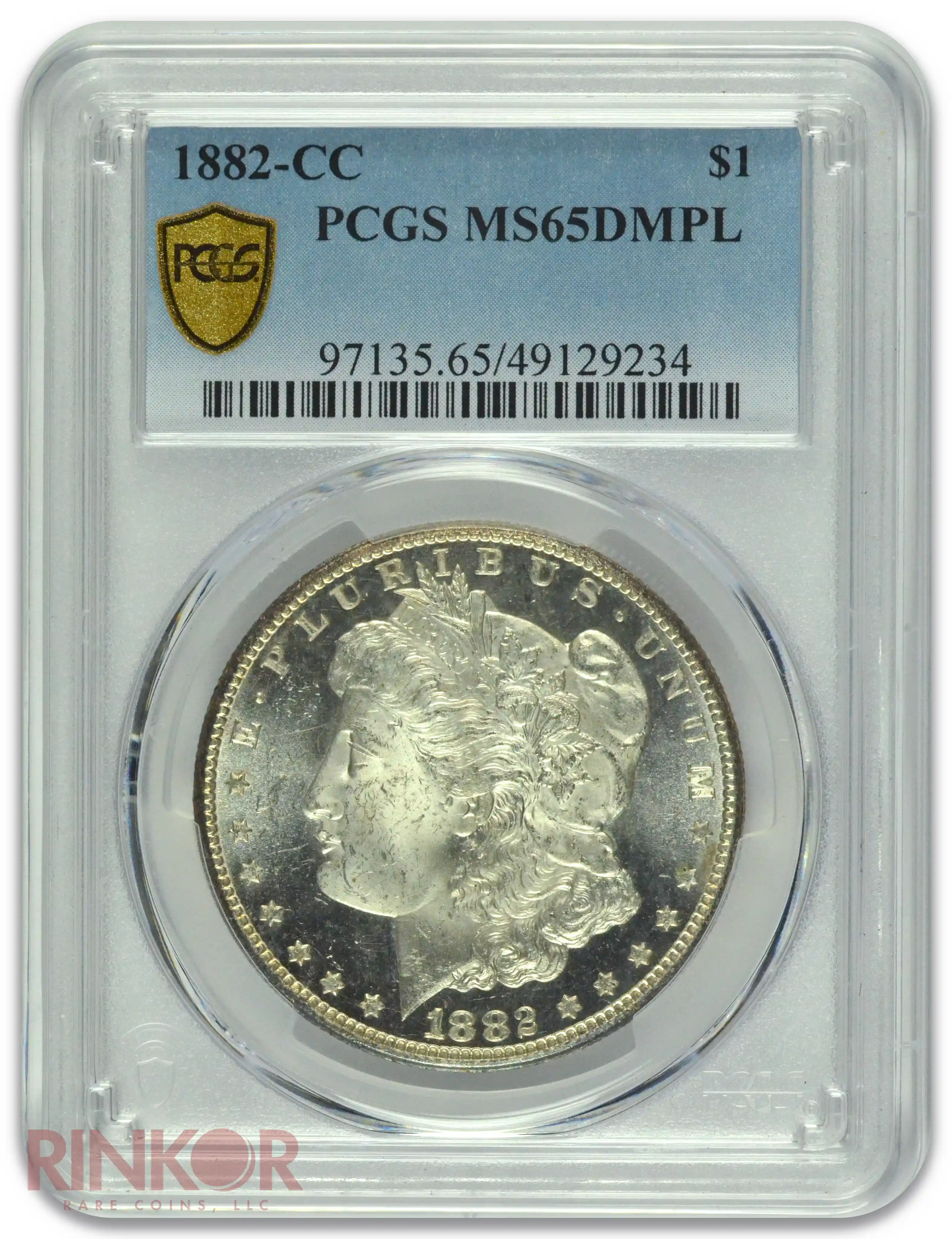 1882-CC $1 PCGS MS 65 DMPL 