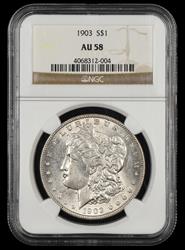 1903 $1 NGC AU58