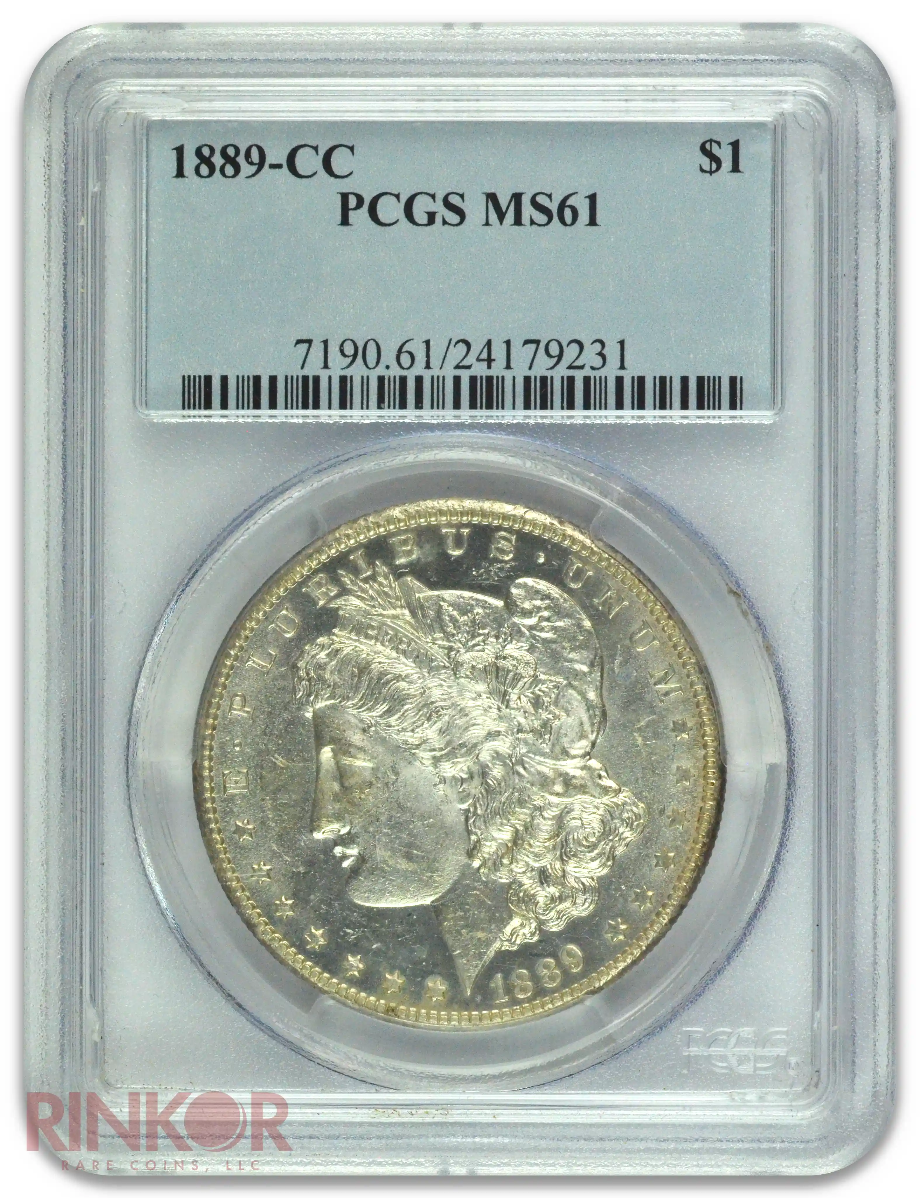 1889-CC $1 Morgan Dollar PCGS MS 61