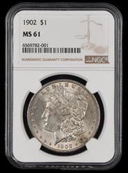 1902 $1 NGC MS61 MS61