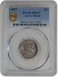 1927 PCGS 5C Buffalo MS67