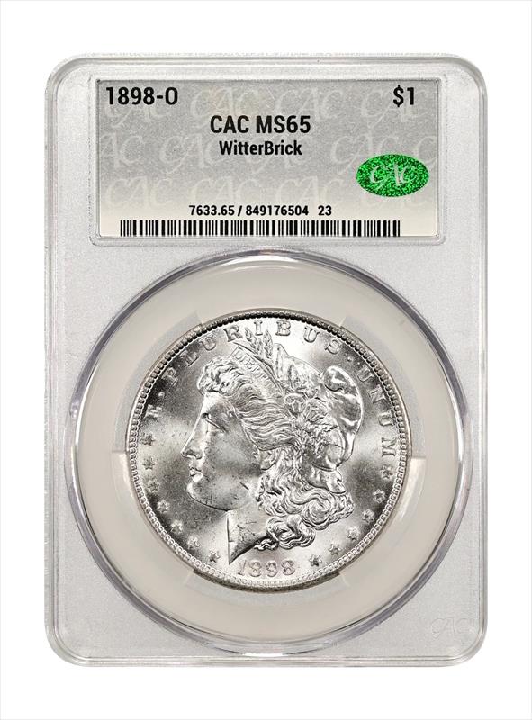 1898-O $1 CACG MS 65 WitterBrick