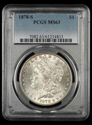 1878 S $1 PCGS MS63