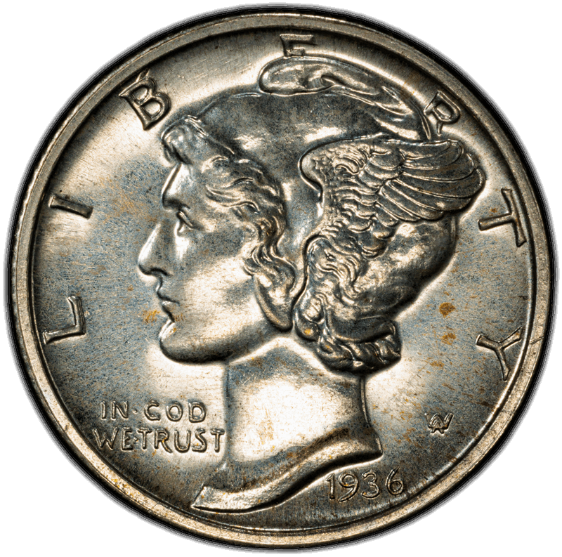 1936 10C PCGS PR 66 CAC