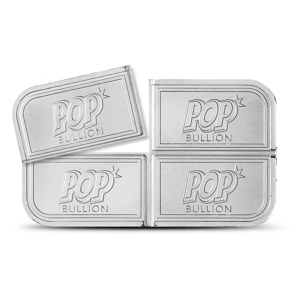 Divisible 1 Troy Oz .999 Fine Silver POP Bullion Bar - U.S. Coins