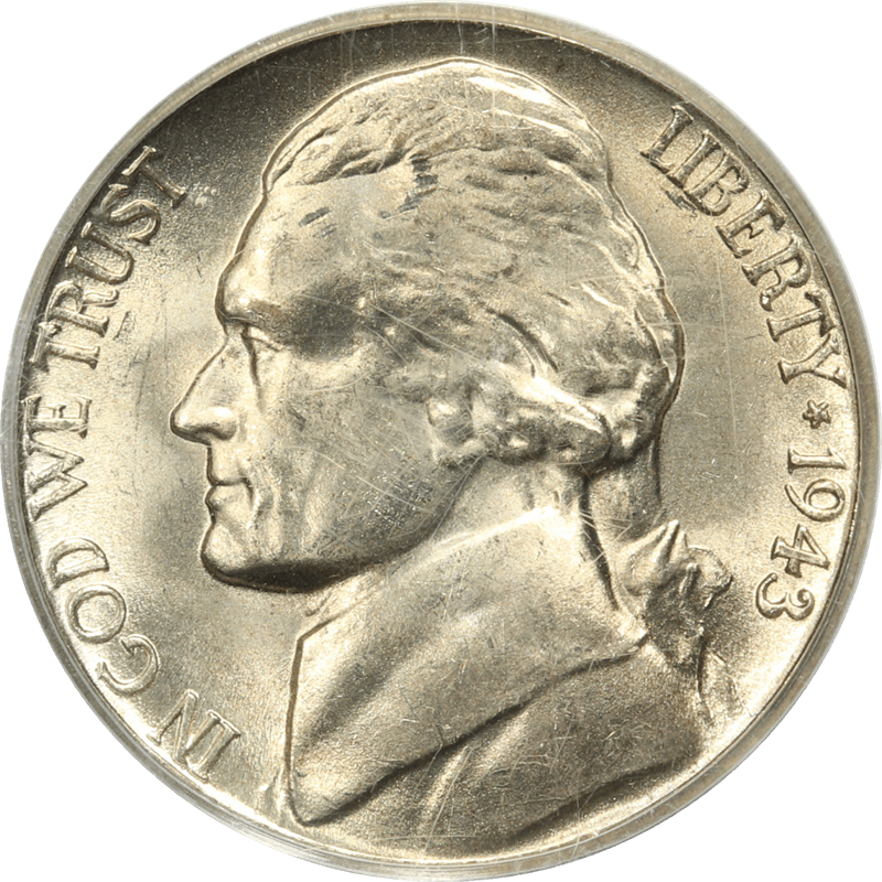 1943-S Jefferson Wartime Nickel 5c, PCGS MS 66 FS