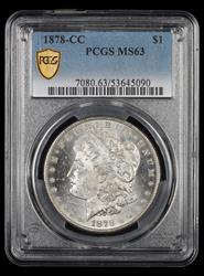 1878 CC $1 PCGS MS63