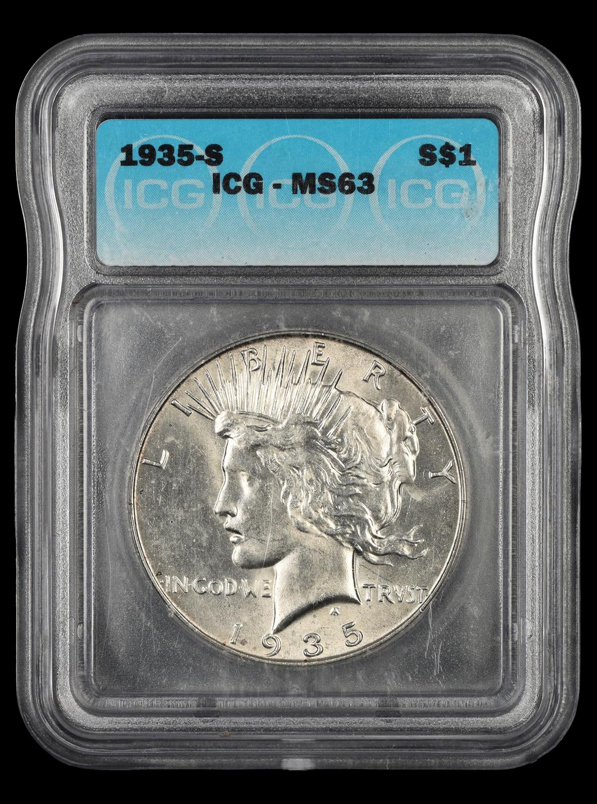 1935 S $1 ICG MS63