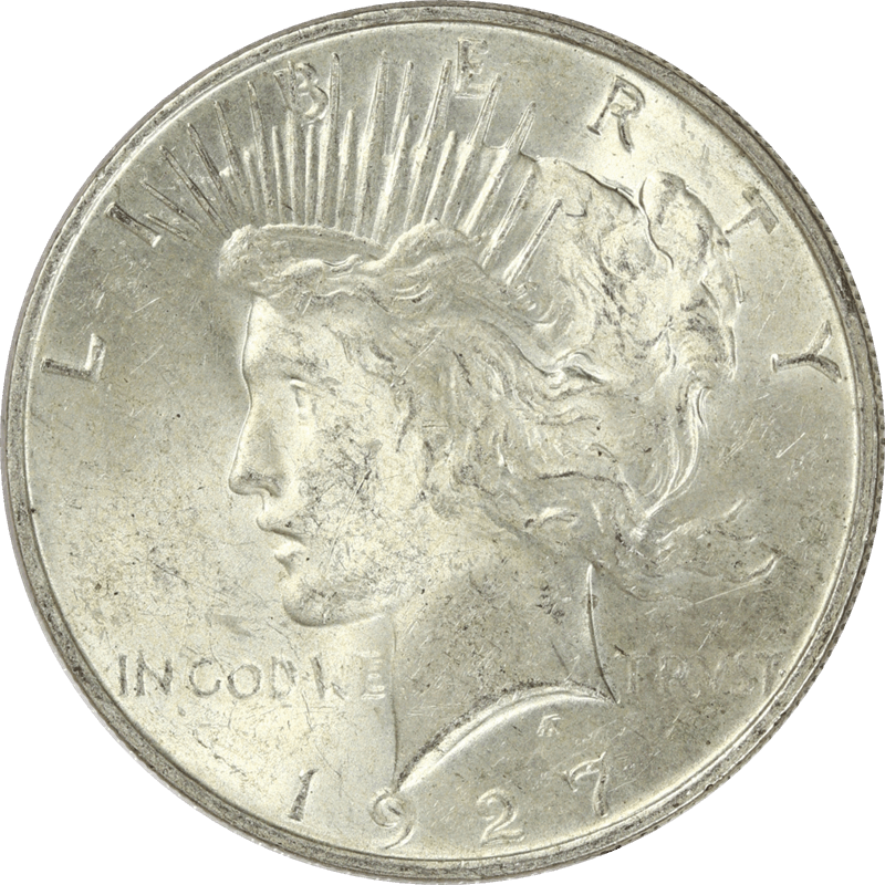 1927-D Peace Silver Dollar $1, Uncirculated