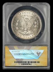 1887 S $1 ANACS AU 50