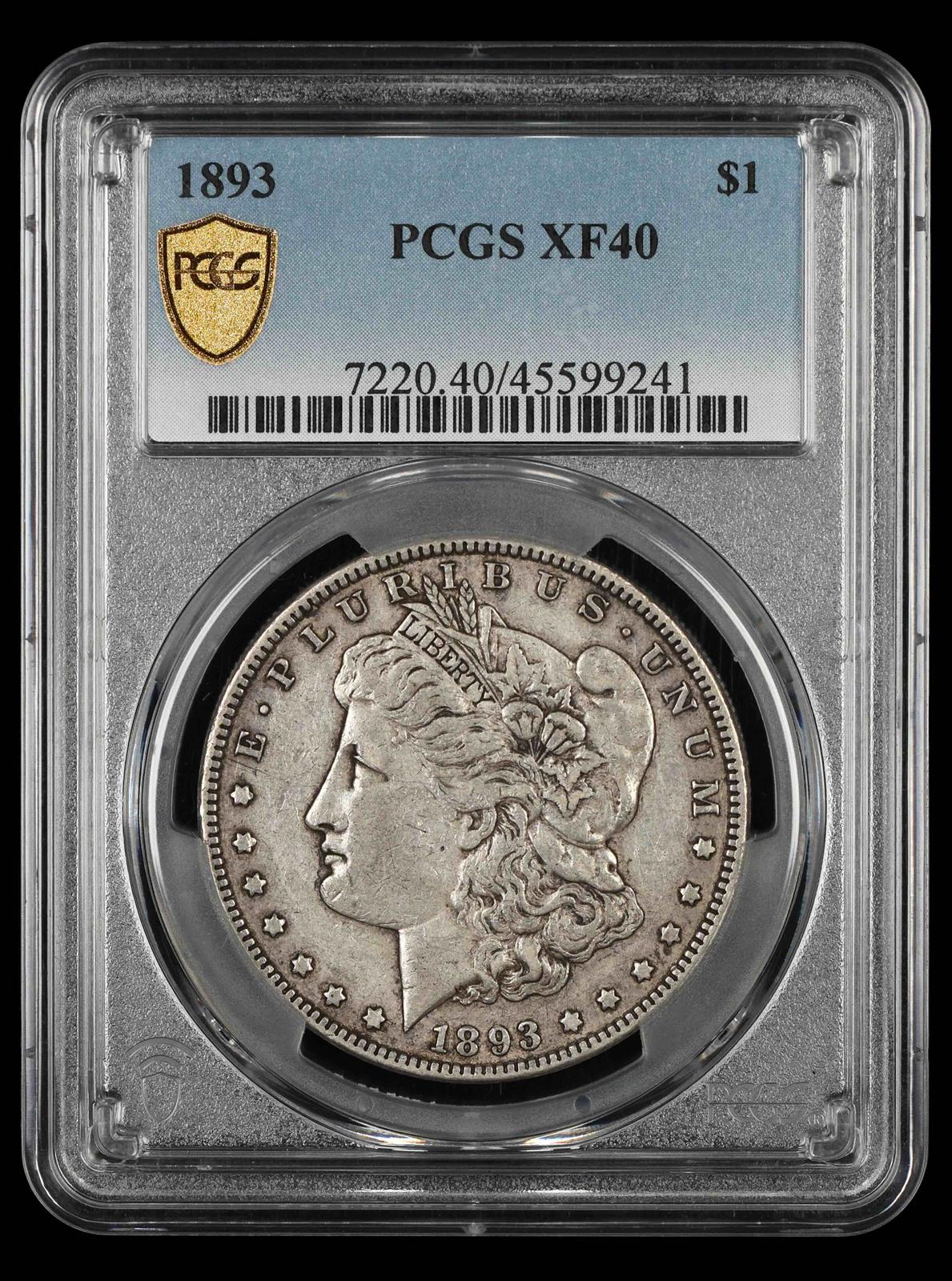 1893 $1 PCGS XF-40