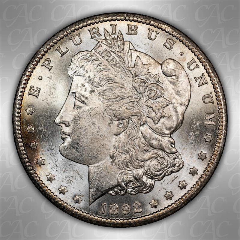 1892-CC $1 CACG MS 62