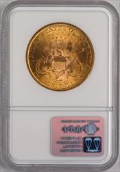 1895 Liberty Head $20 NGC MS63