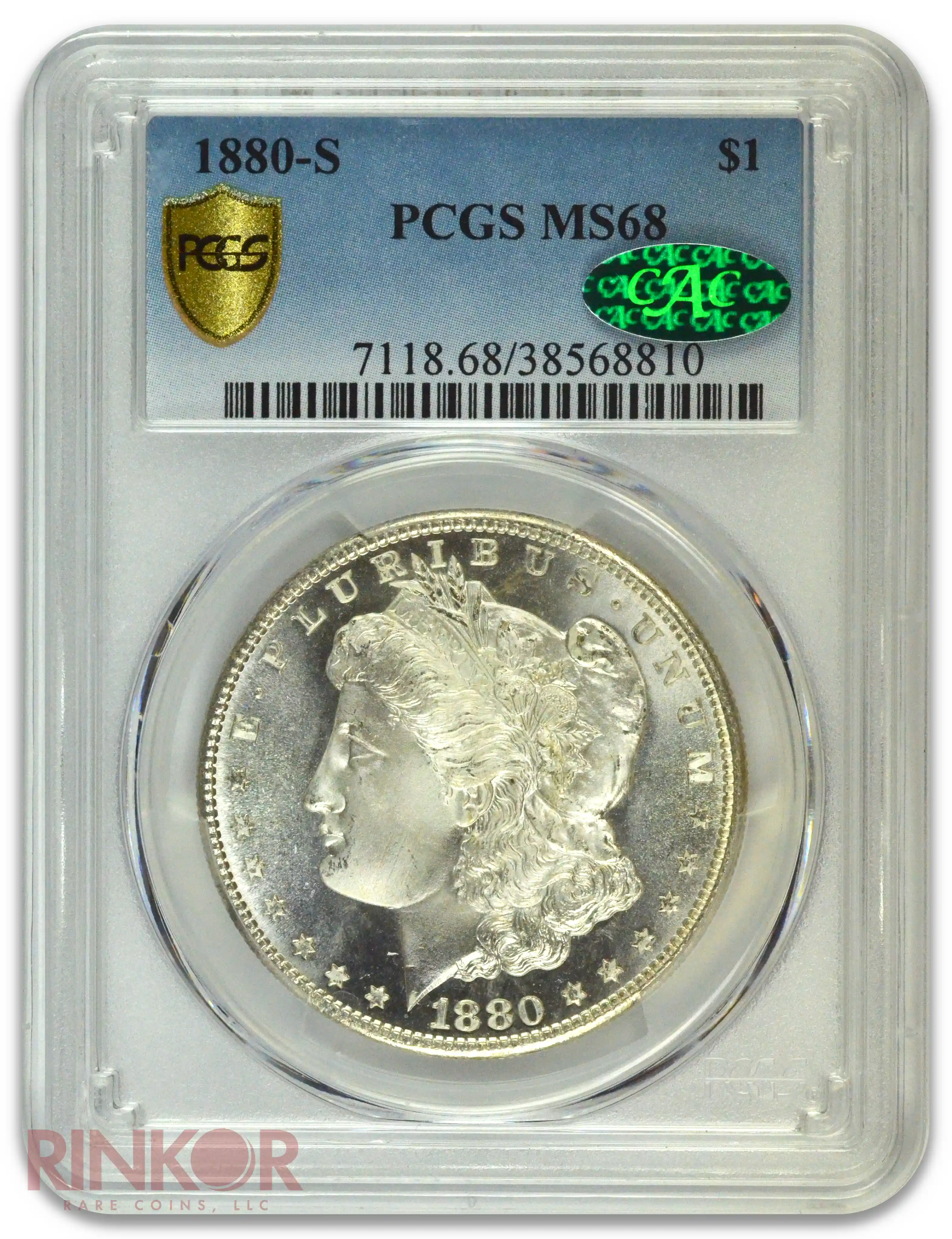 1880-S $1 Morgan Dollar PCGS MS 68 CAC