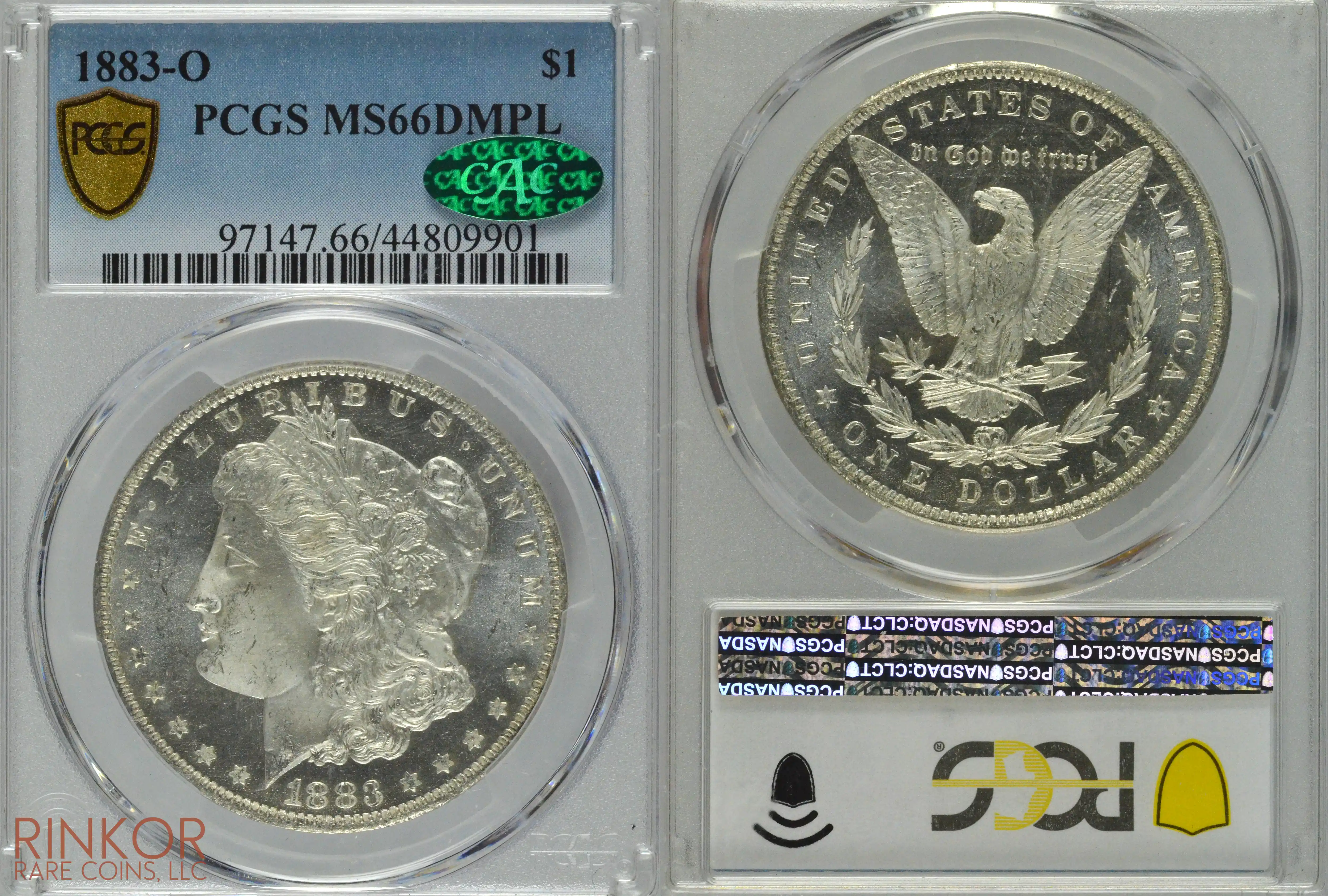 1883-O $1 PCGS MS 66 DMPL CAC