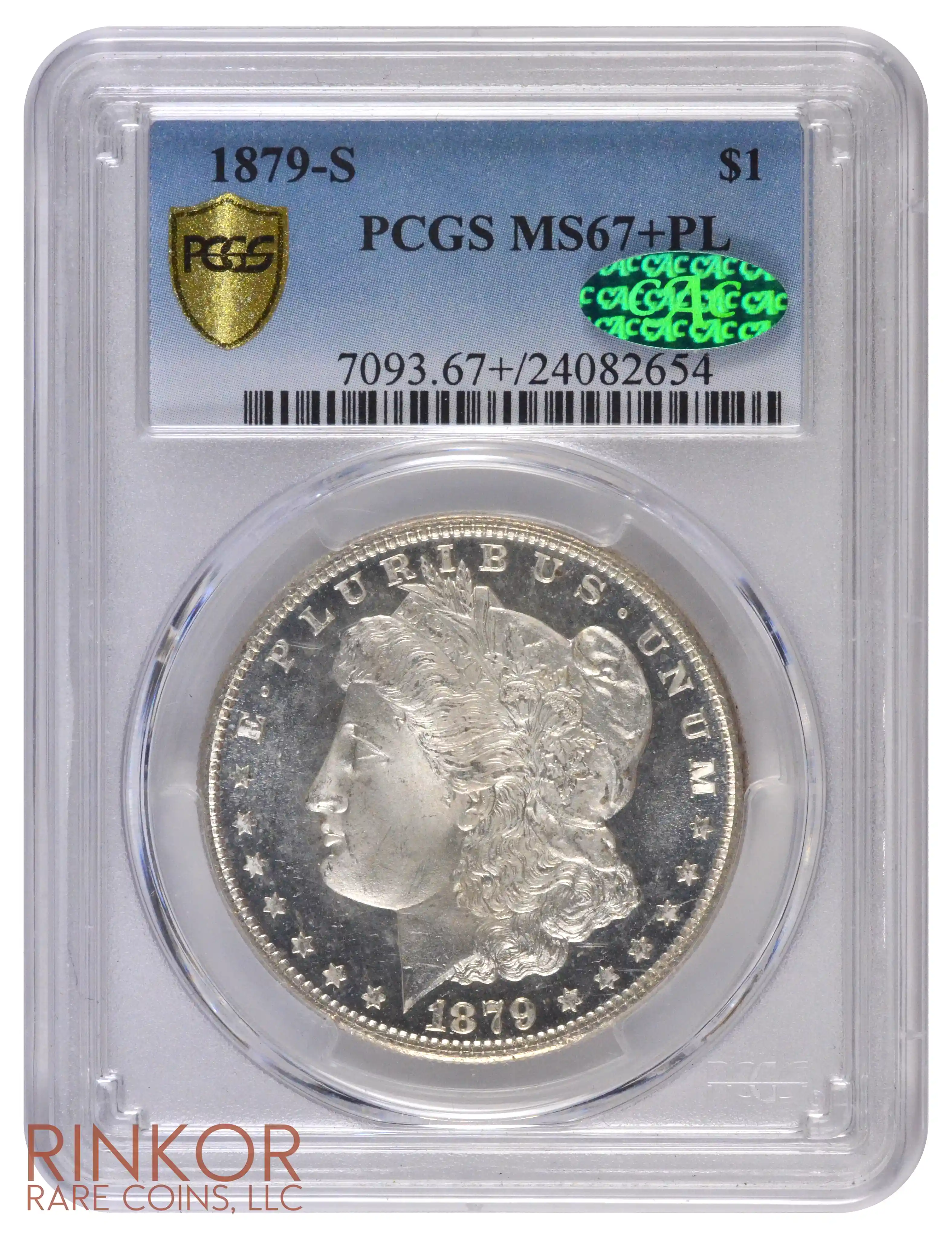1879-S $1 PCGS MS 67+ PL CAC