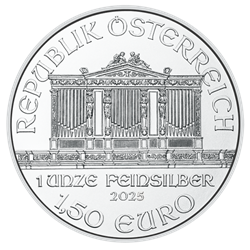 2025 1 OZ AUSTRIAN SILVER PHILHARMONIC 