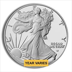 Silver American Eagle - BU (Year Varies) other side