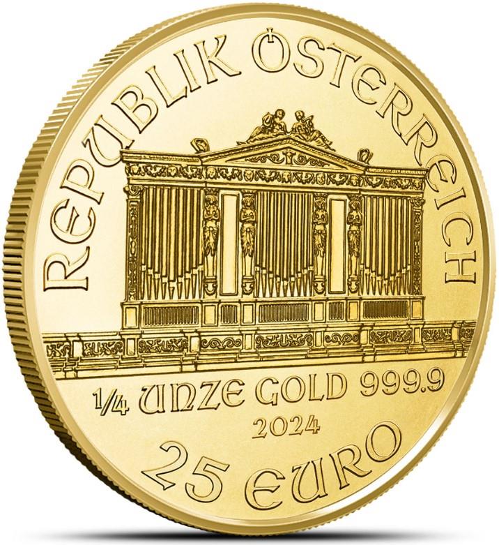 2024 25 Euro 1/4oz. Austrian Gold Philharmonic, BU 