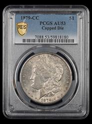 1879-CC $1 Capped Die PCGS AU-53
