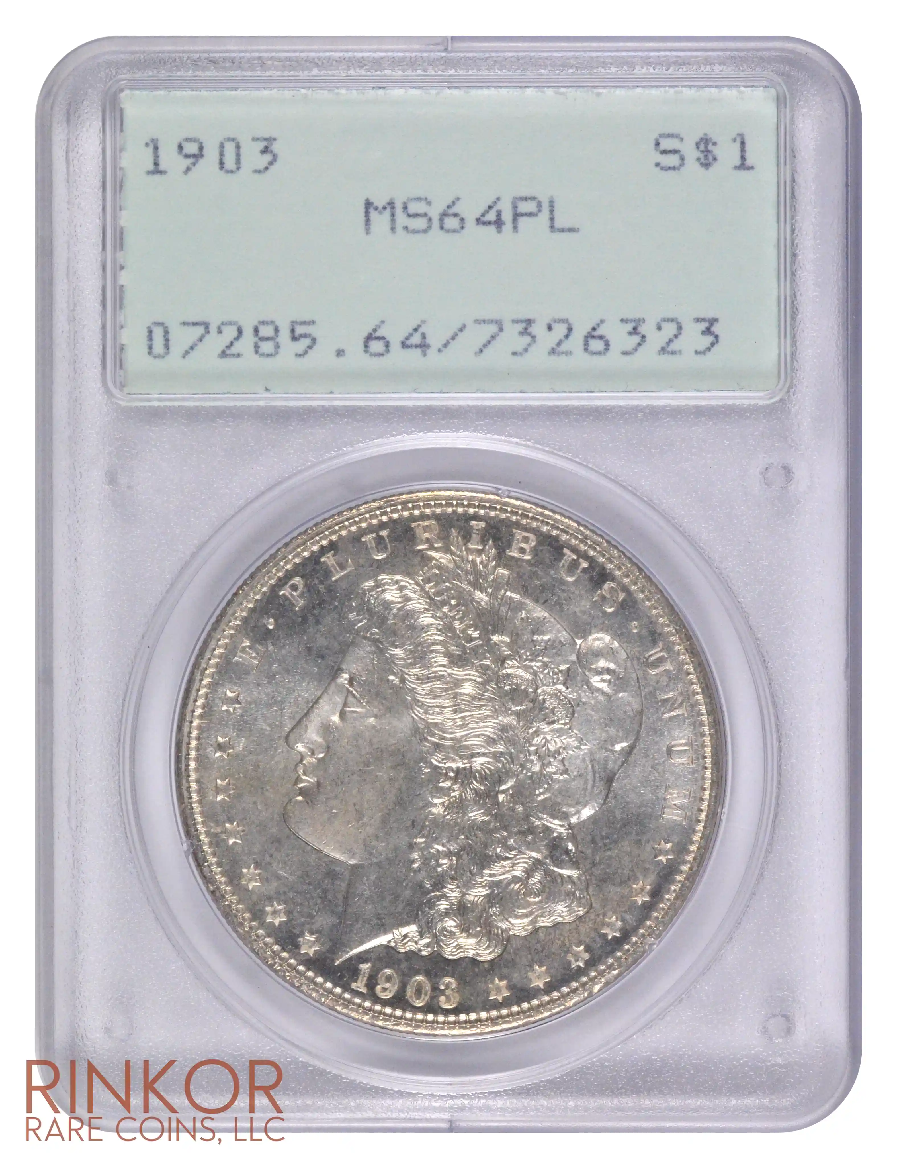 1903 $1 PCGS MS 64 PL