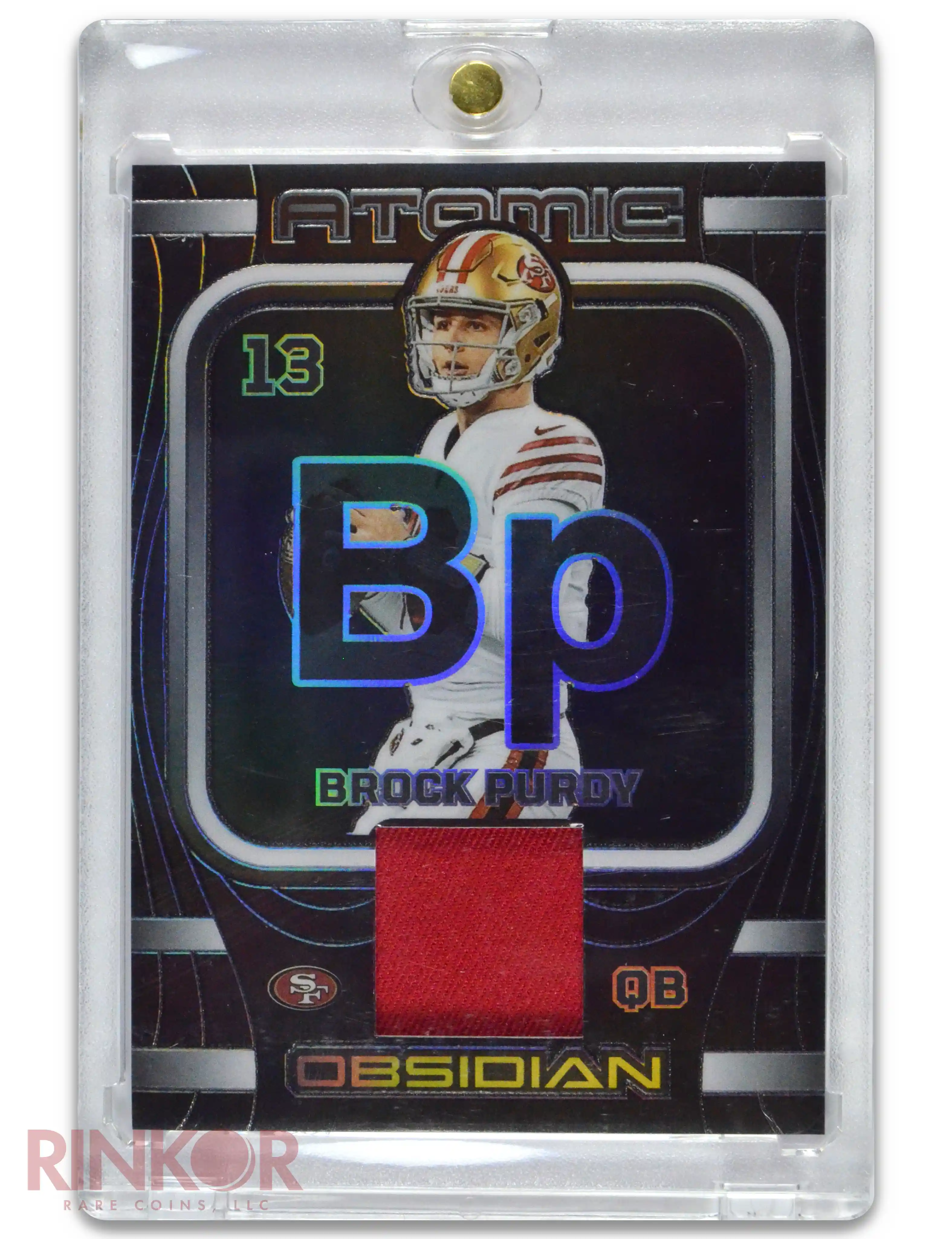 2023 Panini Atomic Obsidian Brock Purdy /199 