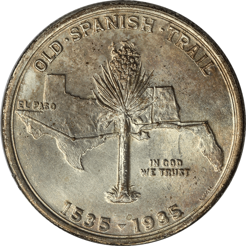 1935 Spanish Trail Commemorative Half Dollar 50c, PCGS - U.S.