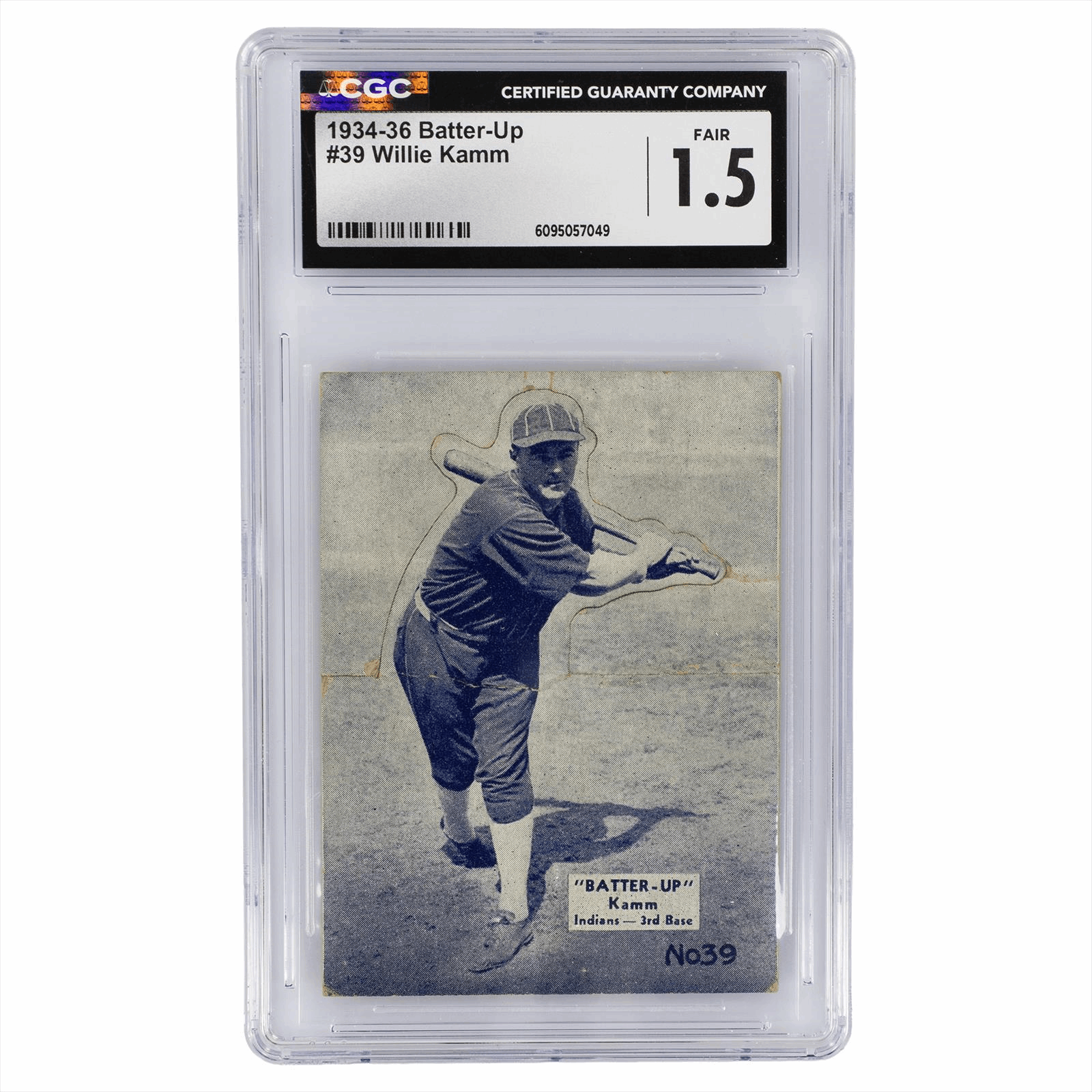 1934-36 Batter-Up Willie Kamm #39 CGC Fair 1.5