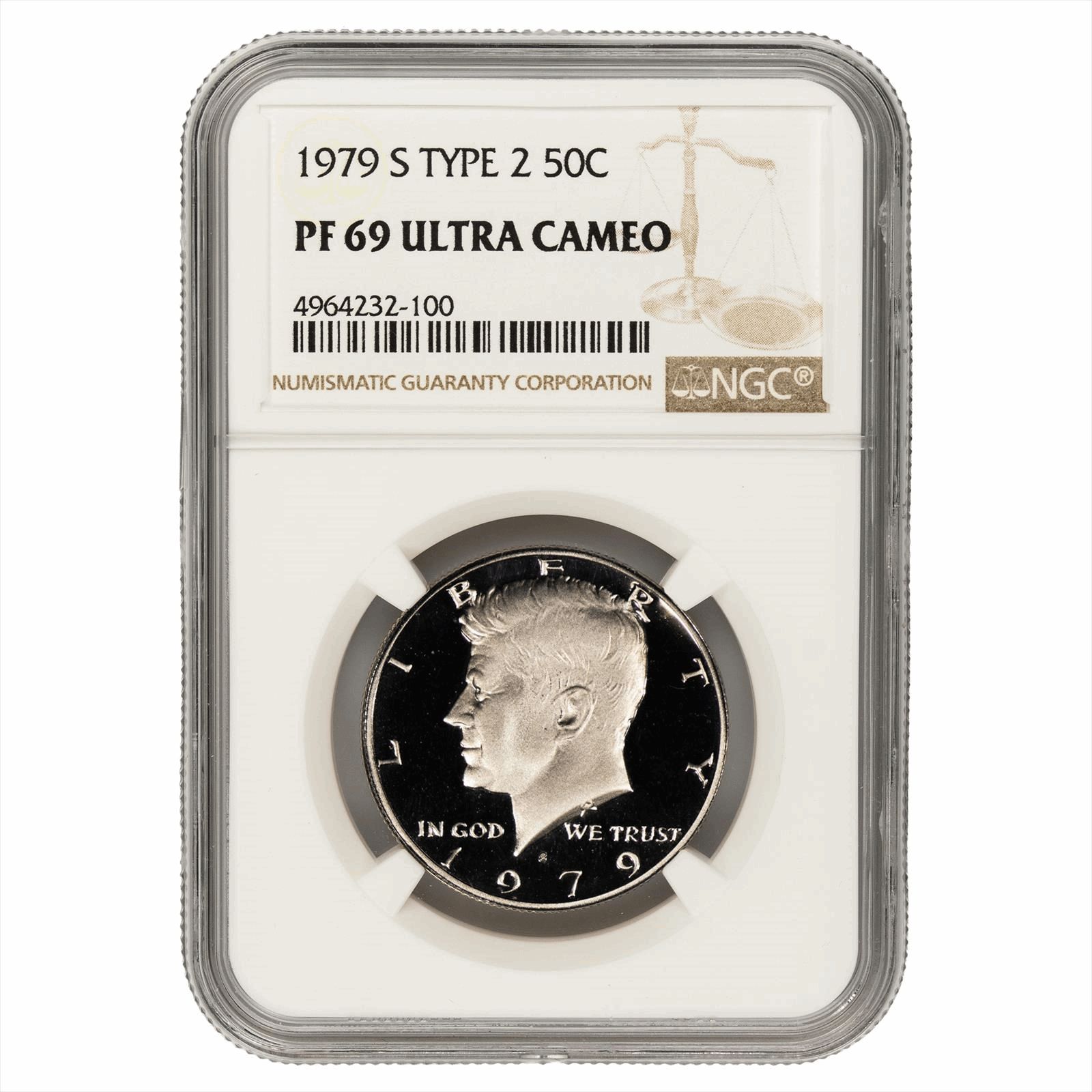 1979-S Type 2 Kennedy Half Dollar 50C NGC PF 69 UCAM