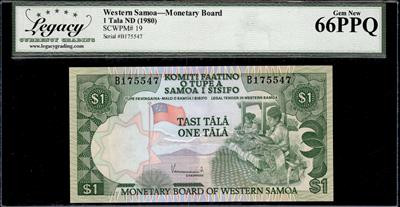 Western Samoa- Monetary Board 1 Tala ND (1980) Gem New 66PPQ 