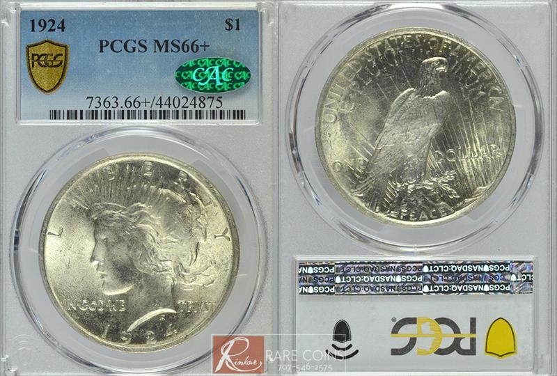 1924 $1 PCGS MS 66+ CAC