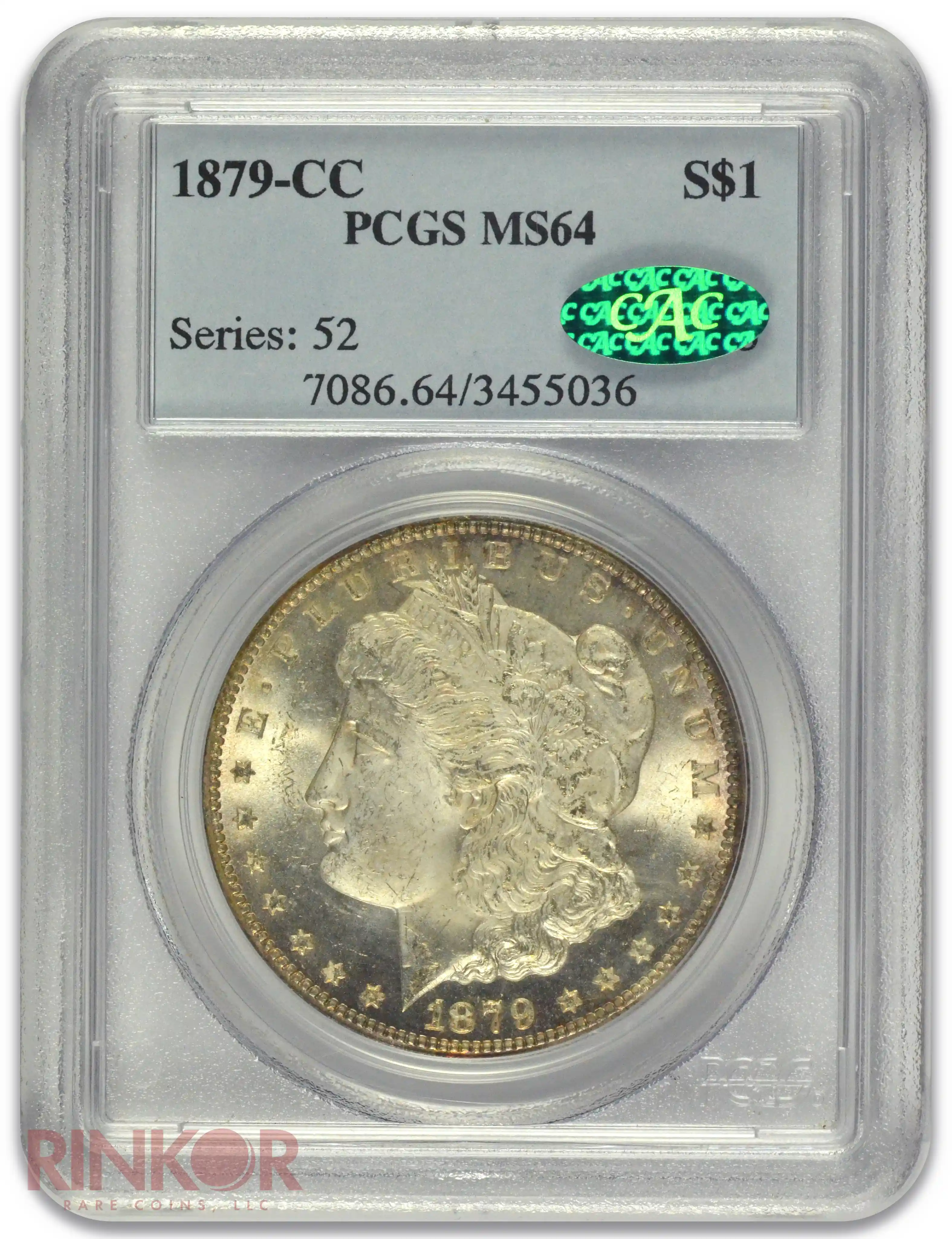 1879-CC $1 Morgan Dollar PCGS MS 64 CAC