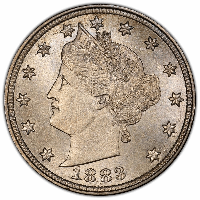 1883 5C PCGS MS 66+ CAC