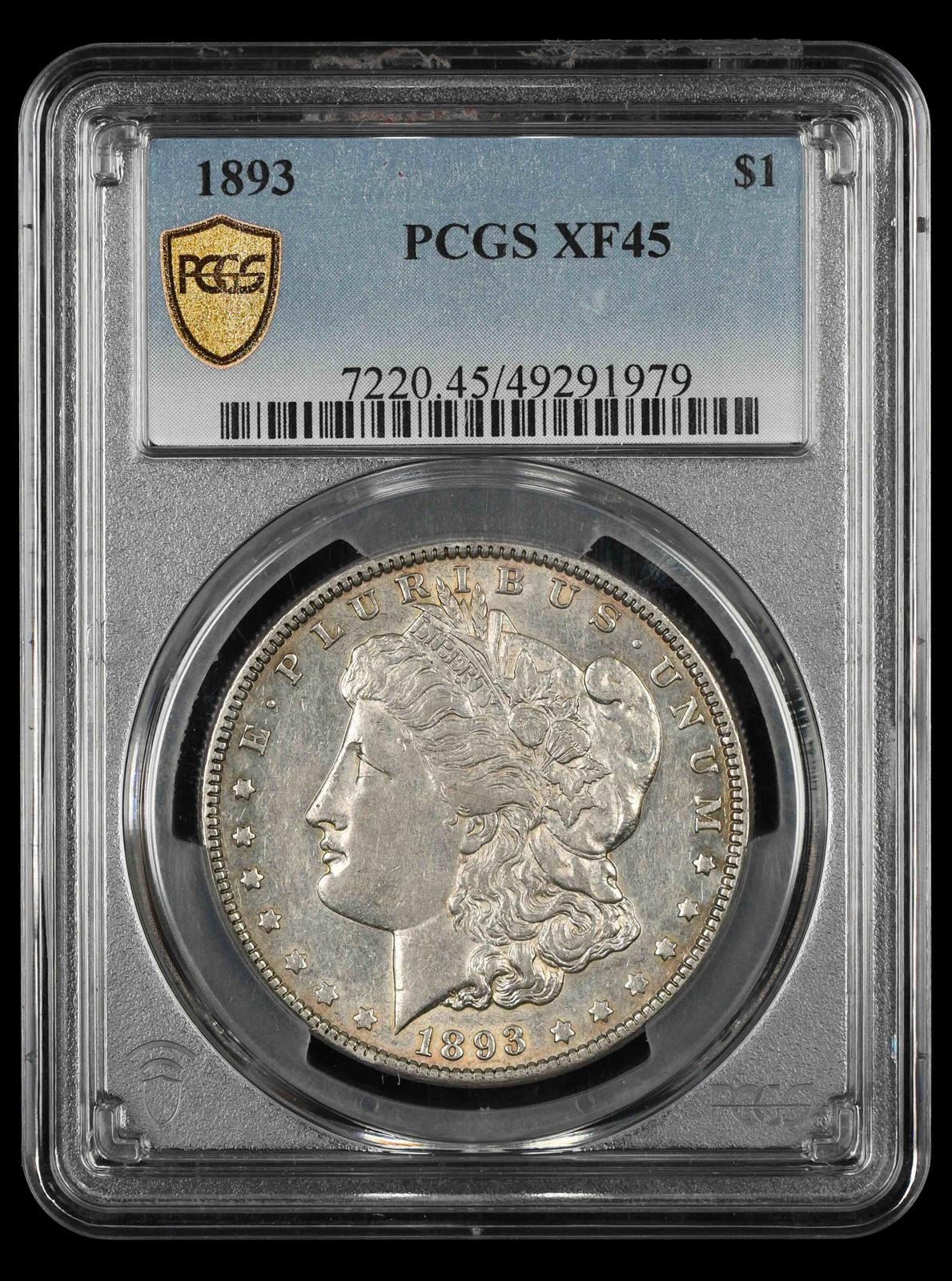 1893 $1 PCGS XF-45
