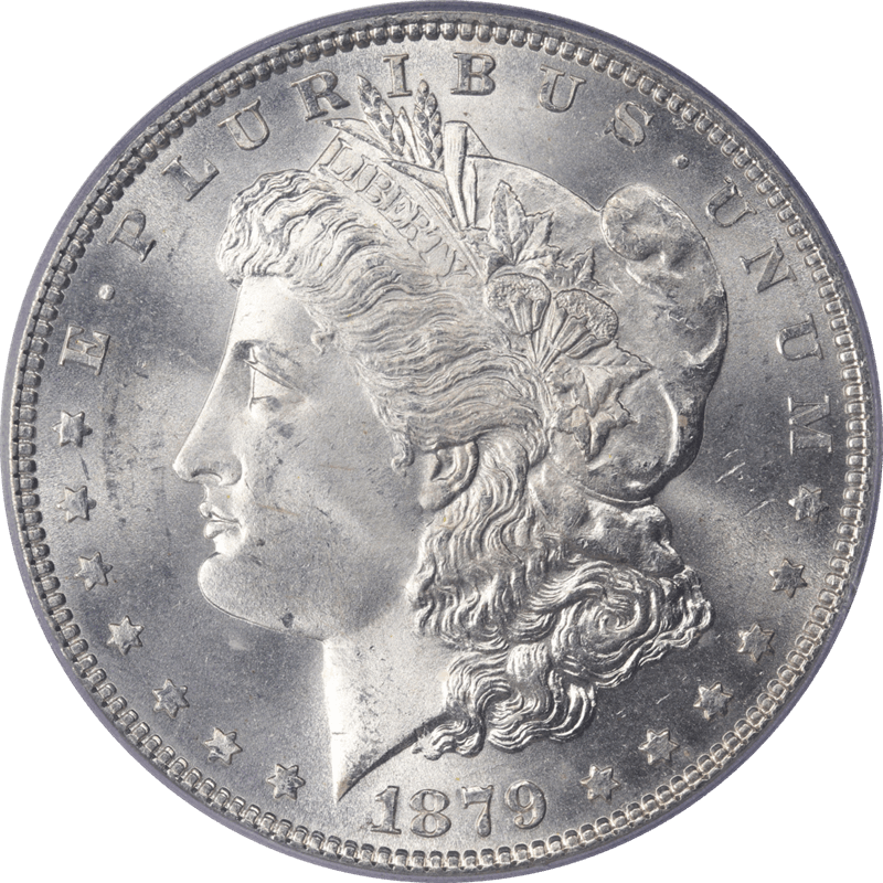 1879 Morgan Silver Dollar $1 PCGS MS65